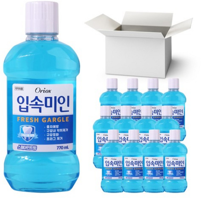 입속미인 가글 1박스 770mlx12개입, 770ml