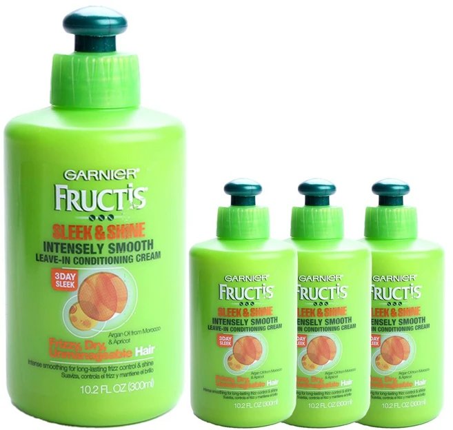 가르니에 프럭티스 슬릭 & 샤인 인텐슬리 스무스 리브 인 컨디셔닝 크림, 300ml, 4개 - 쿠팡