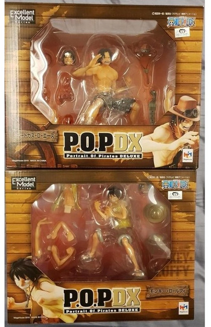 MegaHouse Portrait.Of.Pirates DX 航海王 魯夫 艾斯 兄弟之絆 模型, 1個
