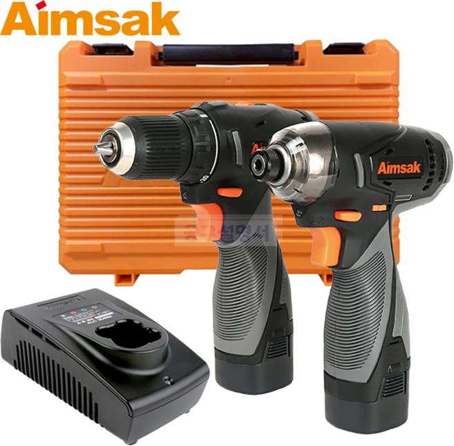 아임삭 충전콤보세트 배터리 2.0AH 2개세트 임팩 충전드릴 무선 충전 가정용, 1개