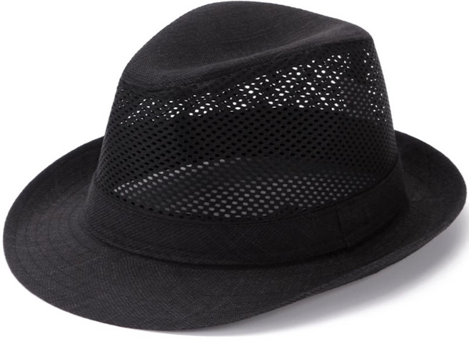 남성 여름 중절모 할아버지 모자 신사 통기성 중년 메쉬 멋쟁이 펀칭 통풍 베이지