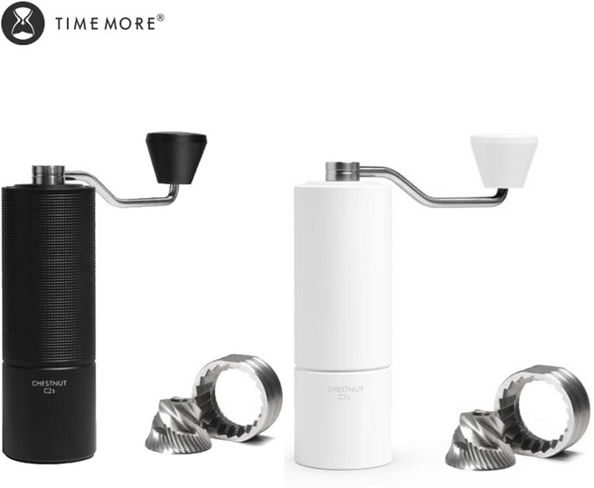 타임모어 C2S 핸드밀 수동 커피그라인더 원두 분쇄기, [블랙], 1개, 147ml
