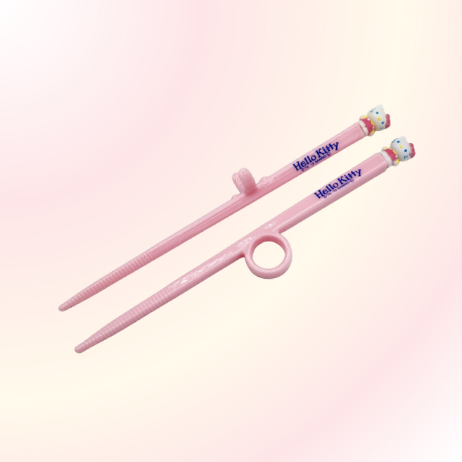 스케이터 산리오 헬로키티 스텝1 트레이닝 유아동 젓가락 ADT2 / 페이스 트레이닝 유아동 젓가락 16.5cm ATC1 캐릭터 교정 젓가락, 본상품선택, 1개