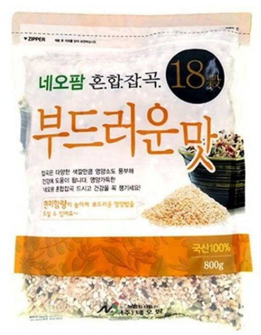 네오팜 혼합잡곡 18곡 부드러운맛, 800g, 2개