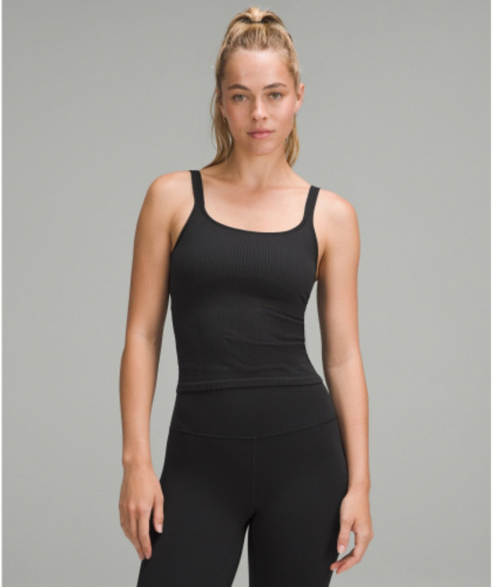 룰루레몬 LULULEMON 에브 투 스트리트 스쿱넥 크롭 탱크탑 *라이트 서포트 B C컵 LW1ERWS-4780 157961