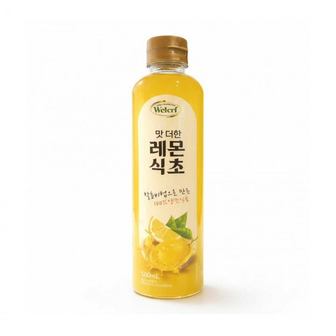 맛더한 레몬 요리 양조 식초 500ml 잡내 발효 수 물 뿌리는, 1개, 1ml