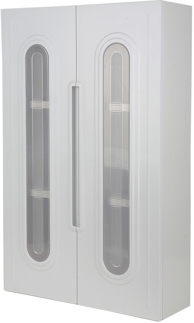 용남 투명창슬림3 욕실수납장/화이트/800, 화이트, 1개