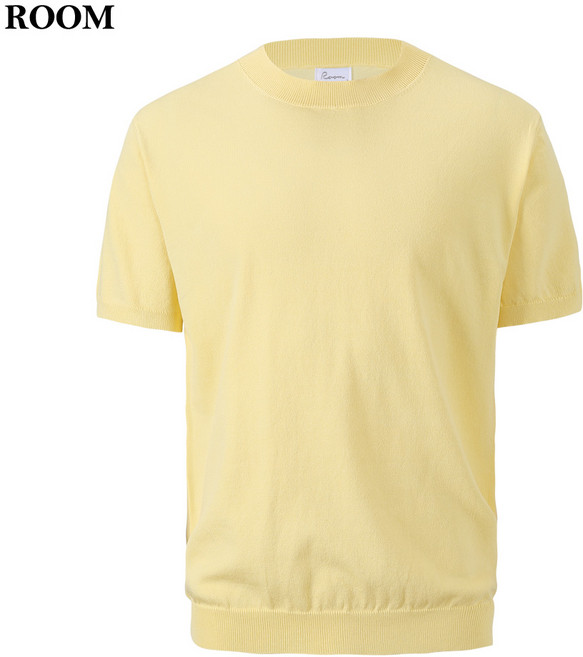 여름 남자 쿨 라운드 반팔 니트 카라티 남성 니트티 골프티 오피스룩 RM