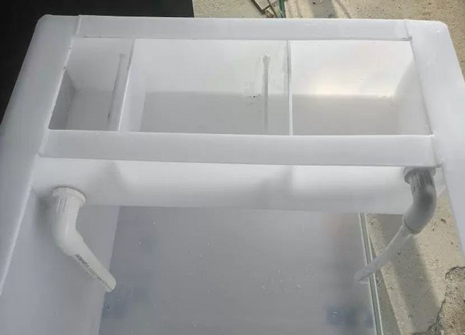 대형 아크릴 수조 잉어 양어장 횟집 키우기 탱크 투명, 1개, 추가 여과 슬롯 추가