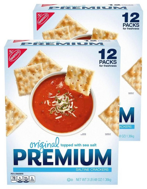 나비스코 프리미엄 오리지널 솔틴 크래커 Nabisco 1.36kg 2팩