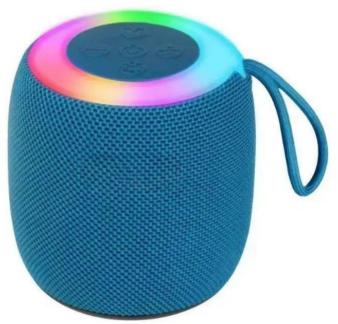 Zoovit 블루투스 스피커 IPX5 휴대용 RGB 무드등 아웃도어 미니 스피커, 데님블루, LB2