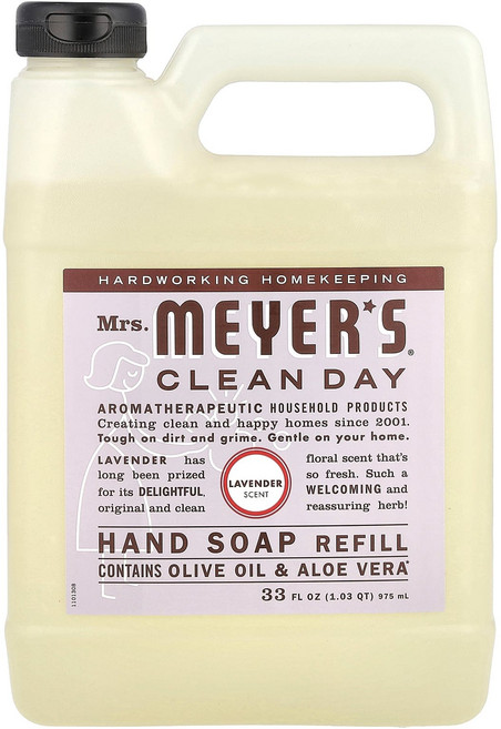 미세스메이어클린데이 리퀴드 핸드 솝 리필 라벤더 향 975ml(33fl oz), 975ml, 1개