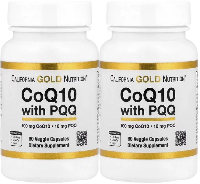 LAN 레이크 에비뉴 뉴트리션 퀴논 PQQ 함유 코큐텐 CoQ10 100mg 60캡슐 코엔자임 q10, 2개, 60정 - 쿠팡