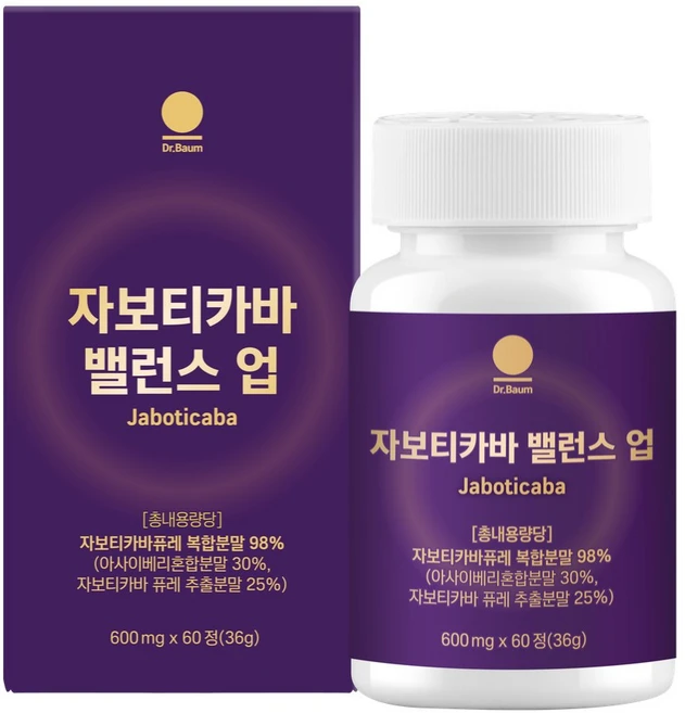 닥터바움 자보티카바 HACCP 식약청인증, 1개, 60정 - 쿠팡