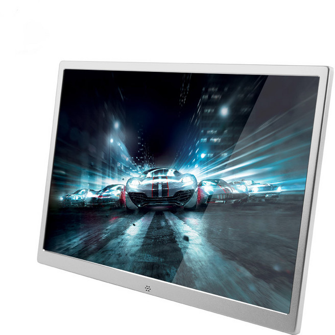 15.4형 풀HD 스마트 디지털액자 미니 HDMI모니터 USB SD카드입력 전자 사진 동영상 플레이어 매장 POP광고