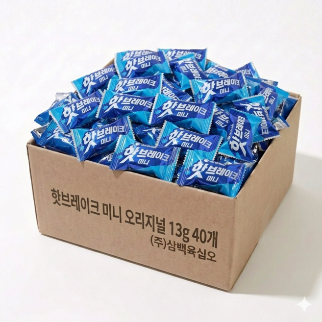 핫브레이크미니 오리지널 미니초코바, 40개, 13g