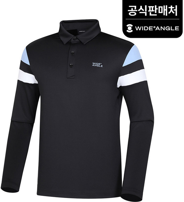 와이드앵글 공식 남성 CO 슬리브 컬러블록 폴로 티셔츠 M WMP24272Z1