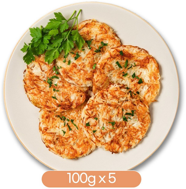 고소한 100%국산감자 감자전 감자채전 패밀리팩 간편조리, 5개, 100g