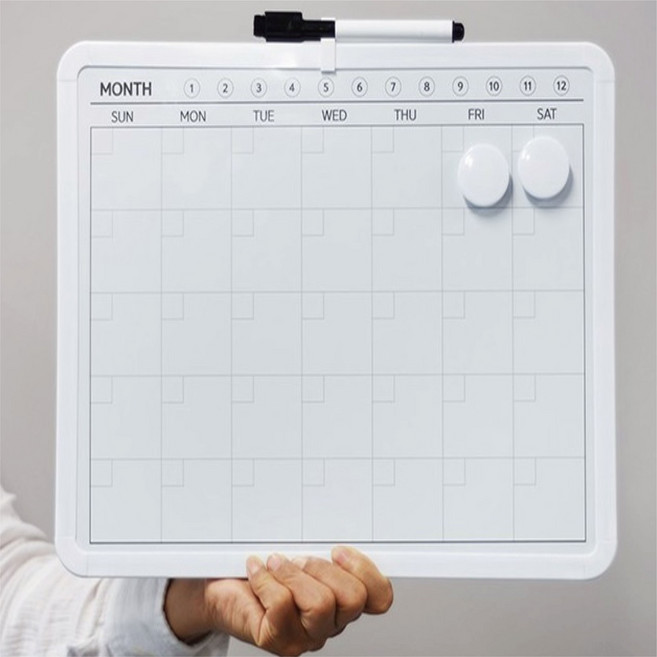 미니 달력 칠판 자석 스케줄보드 월간 계획표 붙이는 보드판