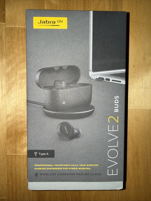 Jabra Evolve2 Buds 완전 무선 이어폰 A형 충전 방식 미개봉 148459, Jabra Evolve2 Buds 완전 무선 이어폰,