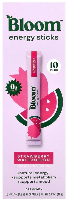 블룸 에너지 스틱 딸기수박맛 10개입 4.8g BMM-46179 - 쿠팡