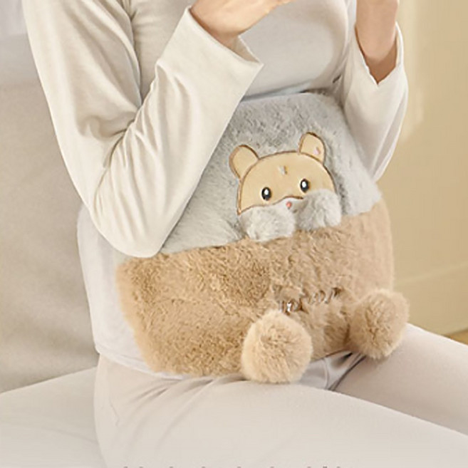 한양 무선 온열 찜질팩 한양볼 충전식 온수찜질기, 그레이, 복대