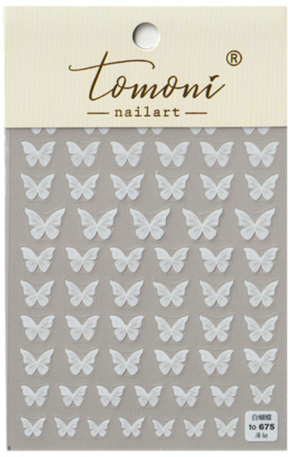 제이엠뷰티 네일 나비스티커 2종( to674 to675), 혼합 색상, 1세트