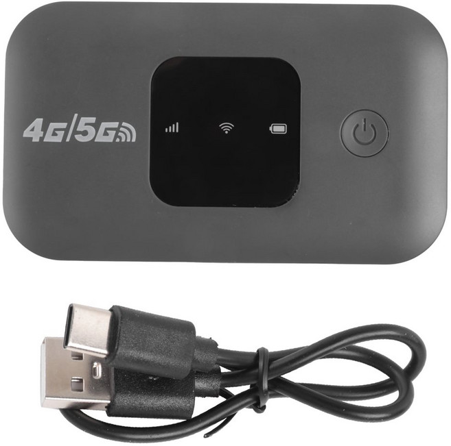 4G LTE 모바일 라우터 포켓 MIFI 무선 라우터 자동차 모바일 광대역 150Mbps 핫스팟 3650mAh WiFi 모뎀 EU 버전, 검은색