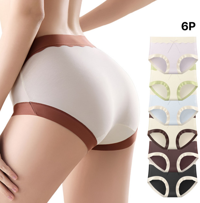 사피크 여성 팬티 노라인 모달 6P