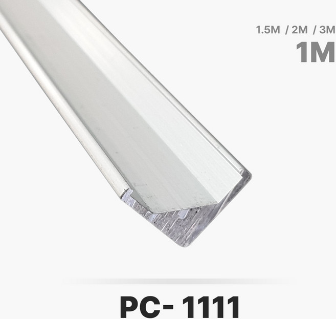 그린맥스 LED방열판 정삼각 PC-1111 *LED바 프로파일 알루미늄방열판, 1개, PC-1111x1M