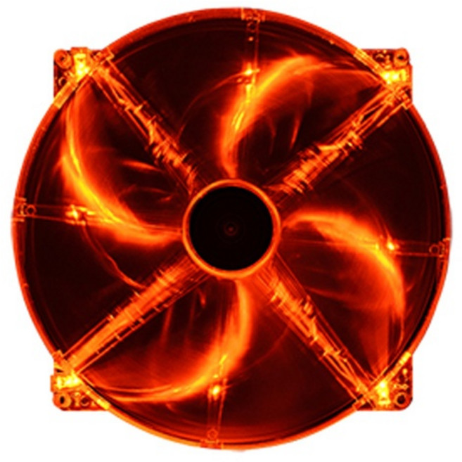 [쿨러텍] IO20020DX-ORANGE 200mm LED 케이스 쿨러 [시스템쿨러/200mm], 상세페이지 참조, 1개