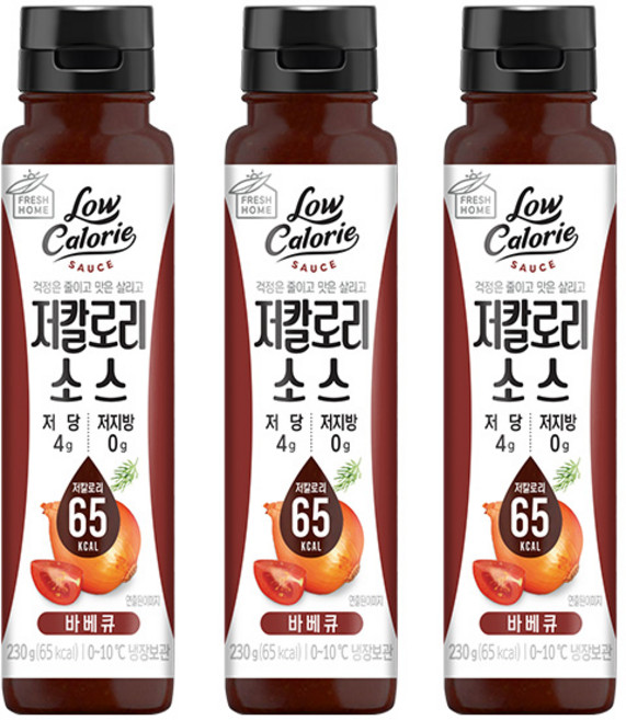 프레쉬홈 저칼로리 소스 01_바베큐, 230g, 3개