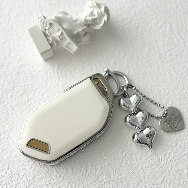 럽메이드 기아신형 TPU 차키케이스 +하트키링 KN04-09, KN-9버튼+하트키링