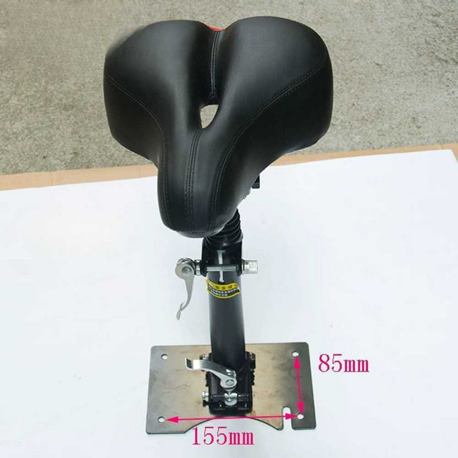 전동 킥보드 안장 좌석 시트 충격 흡수 스탠딩 용품, 10인치 전기차 시트 쿠션 세트, 1개, 10인치 전기차 시트패드