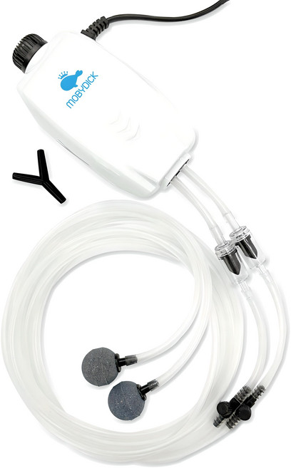 모비딕 저소음 2구 기포발생기 MO-S2 + 에어호스 패키지, 1세트