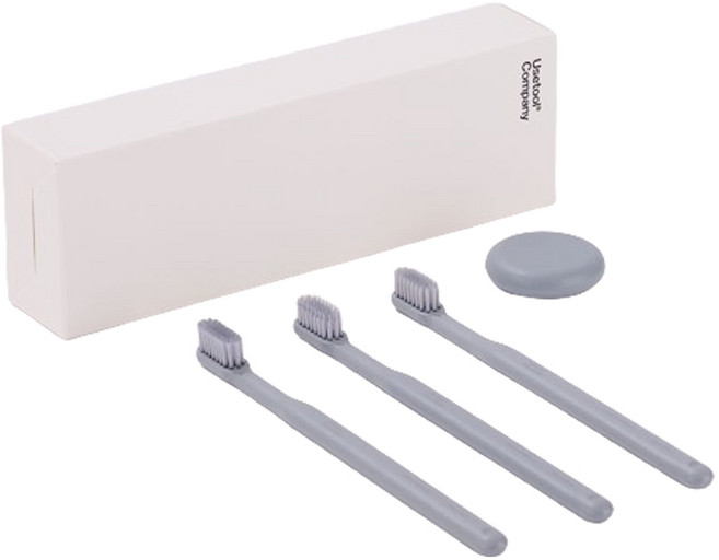 유즈툴 투스브러쉬 칫솔 스타터세트 그레이, 1개, 1세트