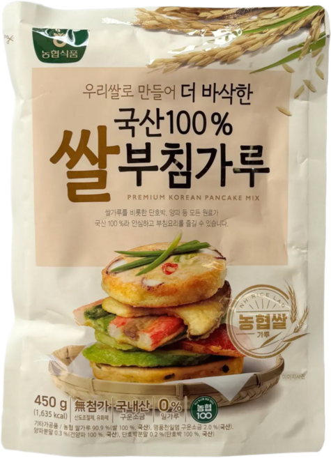농협식품 쌀부침가루, 450g, 4개