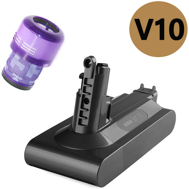 ASTO 다이슨 청소기 V10 호환배터리 KC인증 대용량 배터리 4000mAh sv12 V10 플러피, 1개, V10(4000mah)+필터포함