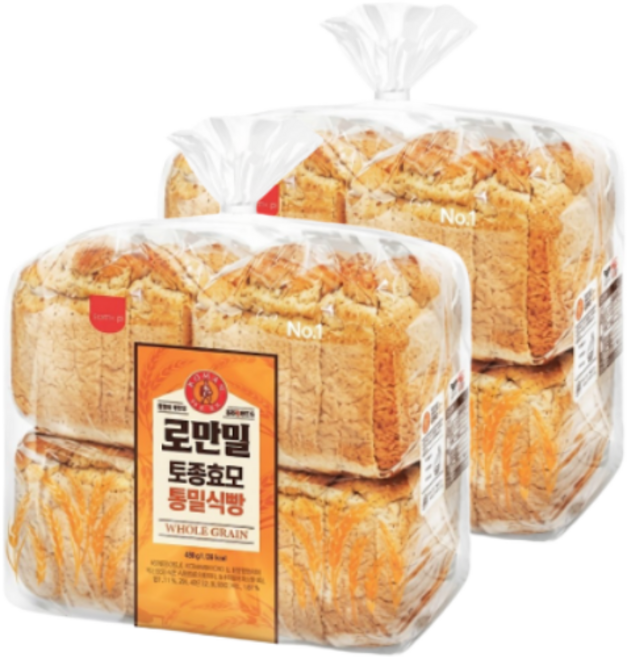 코스트코 삼립 토종효모 로만밀식빵, 2세트, 1.72kg