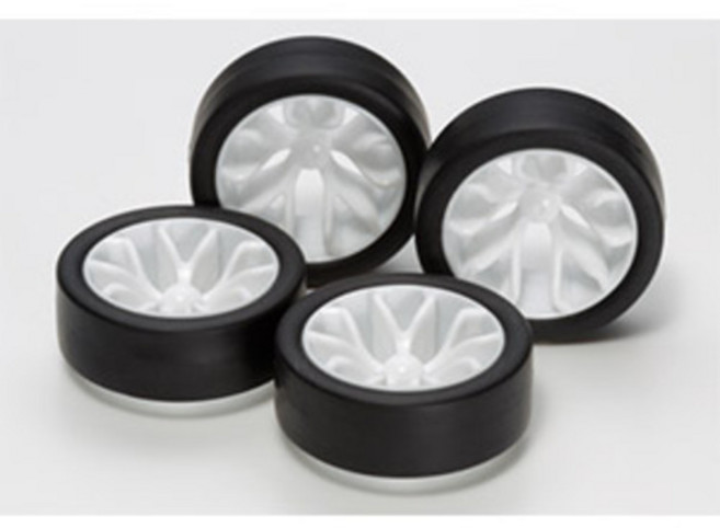 (15483) 타미야 미니카 중경 로우 프로파일 타이어 휠세트 Y스포크, 1개