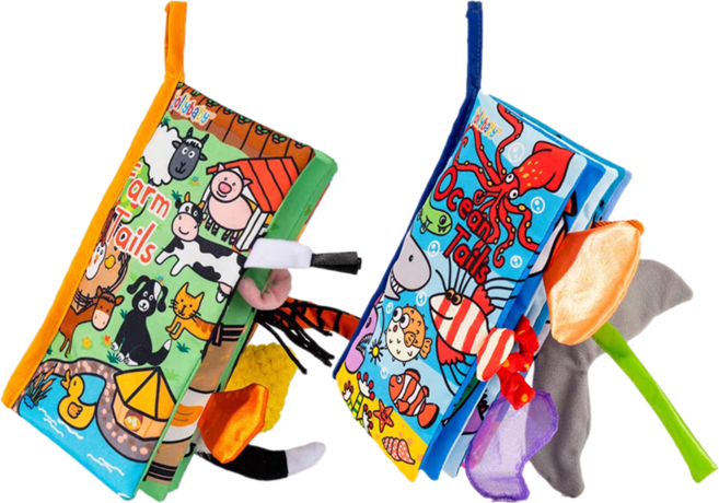 졸리베이비 헝겊책 꼬리책, 농장+오션, 1개