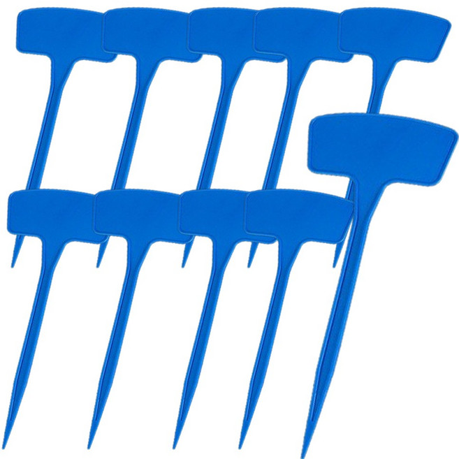 화분이름표5 45cm 사이즈 10개 set 화이트 레드 블루 옐로우 선택가능, 45cm블루10개set