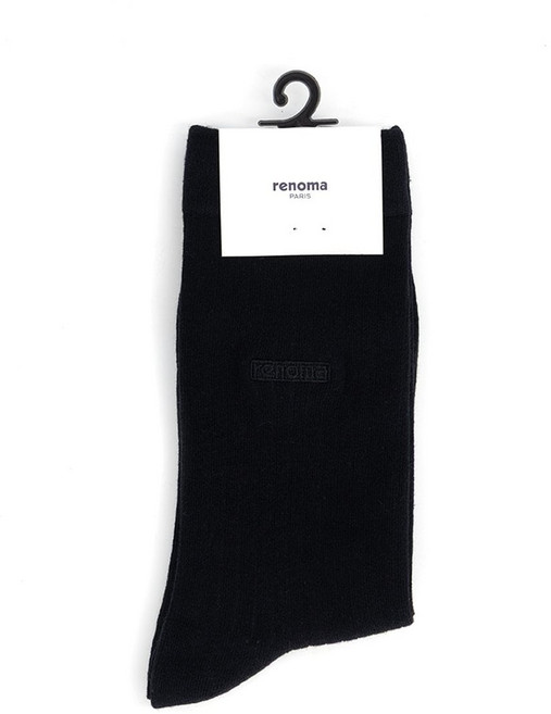 [백화점 정품] 레노마 면 장목 골지 신사양말 [RQSSO1007-BK]