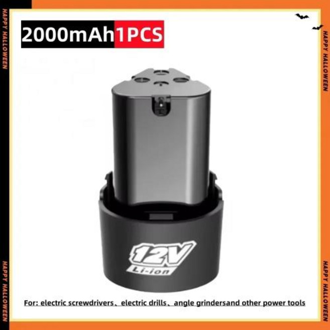충전식 리튬 이온 배터리 12V -4000mAh 전기 드라이버 드릴 미니 앵글 그라인더에 적합 전동 공구, 3)2.0Ah 1p, 1개