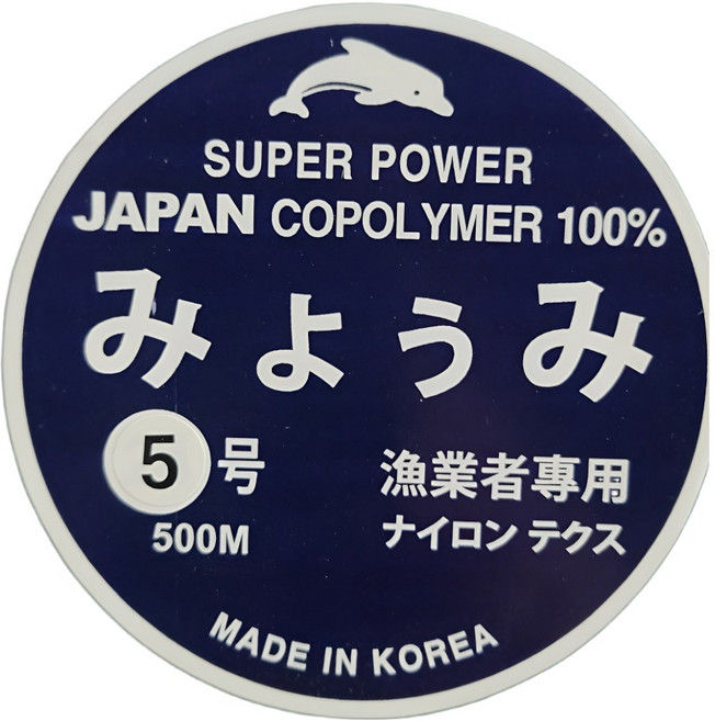 낚시줄#미요우미 경심줄 3호부터24호까지, 5호, 1개, 투명