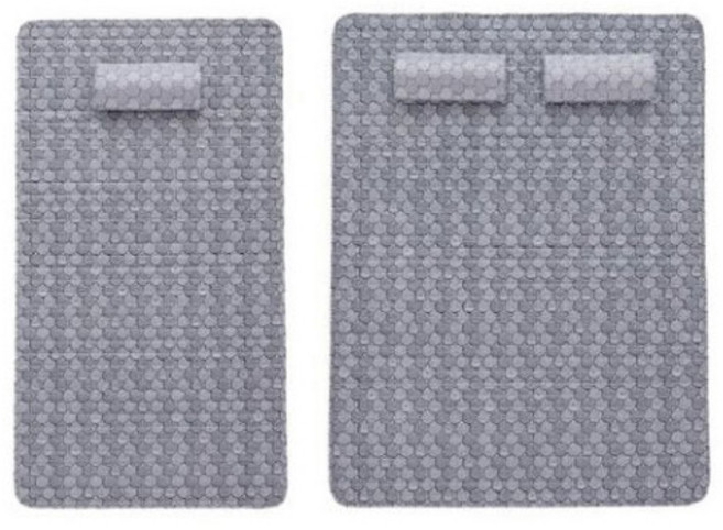 [TV홈쇼핑 정품] 한일의료기 그래핀 쿨잠 매트 숙면 여름 이불 매트리스 토퍼 경추베개 그래핀매트 쿨매트