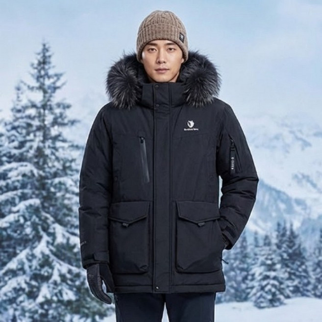 블랙야크 겨울 남성 프리미엄 고어텍스 구스다운 방수 히마 알라야 야상패딩 다운점퍼
