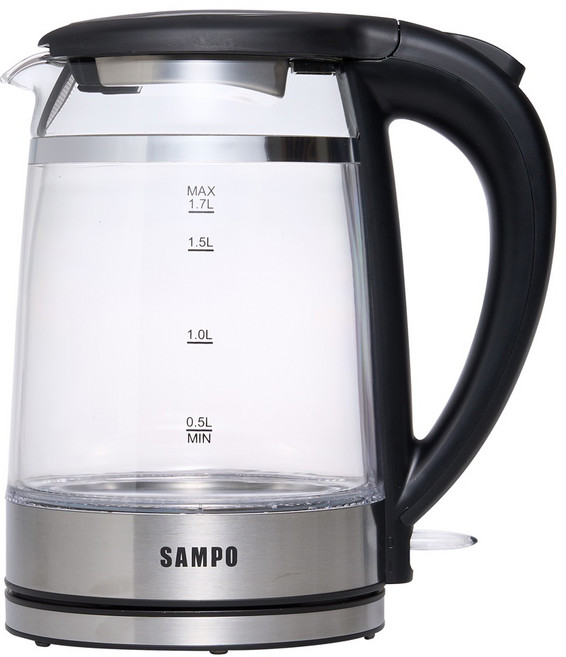 SAMPO聲寶 1.7L雙層防燙玻璃快煮壺 (KP-CH17D)