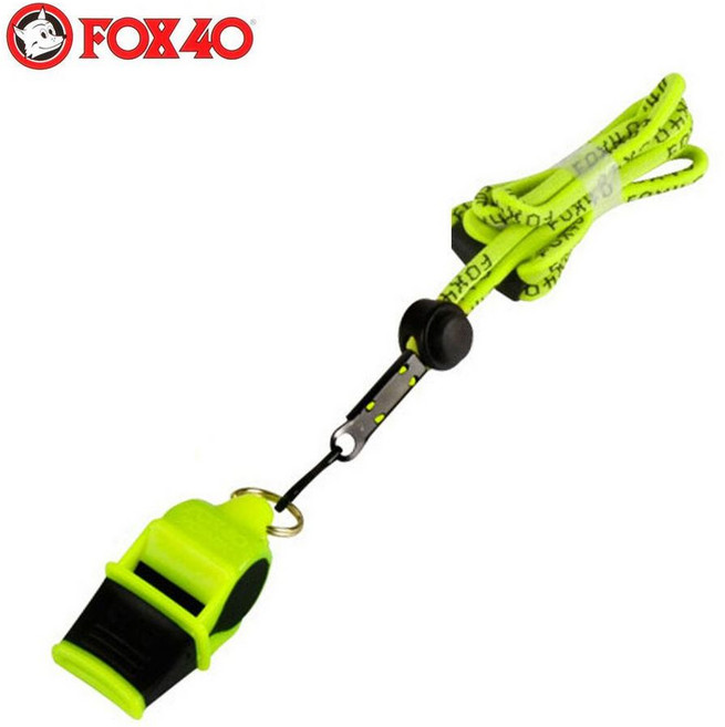 스포츠호각 호루라기 소닉 블라스트 CMG II 줄포함 네온 블랙 X tpp*5662HY, 없음, 1개