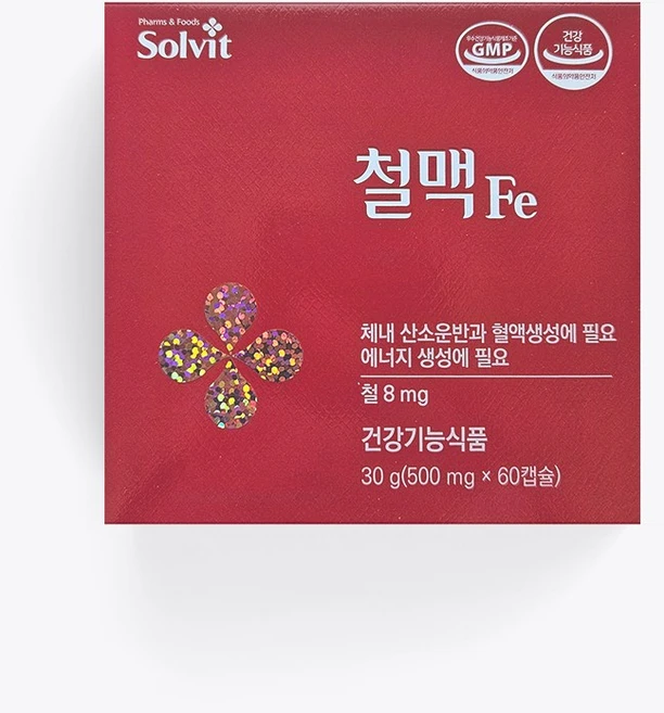 솔빛 철맥, 1개, 60정 - 쿠팡
